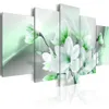 5 pezzi set viola verde rosa fiore di magnolia stampa artistica senza cornice pittura su tela immagine da parete Home266O