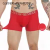 Mutande CLEVER-MENMODE Boxer sexy da uomo con imbottitura push up rimovibile di BuBack che migliora il sollevatore mutandine con foro d'aria traspirante intimo