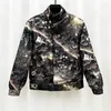 Vestes pour hommes PFHQ Dreamy Print Stand Collier Mâle Lettre Niche Contraste Couleur Techwear Avant-Garden Créativité Art Automne Manteau 21Z2302