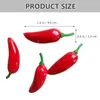 Decorative Flowers 100 Pcs Vegetables Artificial Pepper Chili Adornments Mini Simulated Red Pography Props Fake