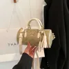 Designerväskor är 90% rabatt på billigare ljus lyxig modeväska hink internet kändis high-end textur handväska klassisk en axel crossbody