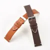 Quick Release Calfskin Leather Watch Band Soft Matte Leather Watchbands 16 18 20 22 24mm Straps for Smart Watches 240313