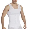 Body Shapers pour hommes, grand serré avec trois boutons pour façonner la ceinture de taille supérieure, ajustement de la ceinture de poitrine