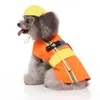Kleding voor huisdieren Kostuums Hond Halloween Kostuum Herfst Winter Honden Grappige Ingenieur Rollenspel Met Hoed Aankleden Accessoires305t