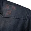 Camicie casual da uomo Uomo in cotone elastico Denim Maschio Nero Manica lunga Cowboy di qualità per abbigliamento firmato da uomo slim fit