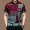 Polo simple pour hommes T-shirt 3D à carreaux imprimés de haute qualité Vêtements pour hommes Quotidien Casual Business Polo Shirt Summer Fashion Tops Tees 240304