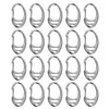 Keychains 20Pcs 33mm Rotatable Keychain Bag Diy Craft Swivel Llavero Charm Key Chains Classic Chain Keys Accesorias