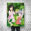 Caligrafia não biyori dos desenhos animados pintura decorativa lona 24x36 cartaz arte da parede sala de estar cartazes pintura do quarto