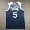 Anthony Edwards 5 Jersey Basketball Jerseys Black White Navy City Throwback Men Stitched Jersey S-XXL Mix Match Order