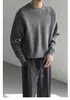 Maglioni da uomo 2024 lavorato a maglia leggero pullover di lusso maglione da uomo casual vintage o collo tinta unita manica lunga streetwear autunno