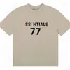 Essentialtshirt Designer Essentialsweatshirts Men Top Fashion Shirt T-shirt ess Fog krótkie rękawie 1977 List 3D Lose męskie 95YB