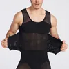 Body Shapers pour hommes, grand serré avec trois boutons pour façonner la ceinture de taille supérieure, ajustement de la ceinture de poitrine