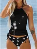 Zwemkleding 2023 Modieuze badmode Tankini Sexy zomerbadmode Tankini Damesstrandbadmode Modieuze print Tankini Tweedelig strandkostuum 240312