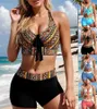 Yüzme Giyim Moda Tatil Plajı Mayo Yaz Mayo One Piece Seksi Yay Mayo İki Parça Mayo Bikini S-5XL Aquatic Sports 240311