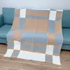 Designer Cashmere Blankets Luxury Letter Soft Home Travel Throw Summer Air Conditioner Blanket for Women 135x175cm