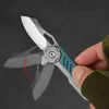 Camping Hunting Knives Mini Stainless Steel Folding Knife Keychain For Self-Defense Outdoor Survival Camping Portable Gadget Pocket Knives 240315