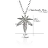 Pendant Necklaces Fashion Maple Leaf Necklace For Women Men Gold Sier Black Color Boho Hip Hop Charm Alloy Chain Jewelry Wholesale Dro Dhuci