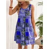 Vestidos Sexy Urbanos 2024 Primavera e Verão Europeu Americano Cross-Border Womens Trend Printing Dress Mulheres Gota Entrega Vestuário Clo Otsvg