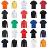 Brand Men's Polos Tshirts Summer para wielokolorowa hafty haftowe luźne okrągłe szyję bawełniane polo ralphs