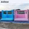 Atacado 4.5x4m 15x13.2ft PVC azul Bounce House jumping Bouncy Castle Castelos bouncer infláveis para eventos de casamento festa 001