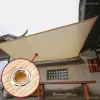 Nets Outdoor Sun Shade Net AntiUV HDPE Beige Garden Buildings Shelter Gazebo Pergola Sunshade Sail Balcony Furniture Canopy