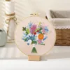 Other Arts And Crafts Flowers Embroidery Kit DIY Needlework Houseplant Pattern Needlecraft For Beginner303j