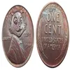 US05 Hobo níquel 1909 Penny enfrentando crânio esqueleto zumbi cópia moeda pingente acessórios Coins251r