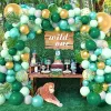 Calligraphy Balloon Garland Arch Kit Jungle Safari födelsedagsfest dekoration ballong för barn pojkar baby shower kön avslöja dopdekor