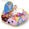 Zabawne namioty dla dzieci Play House Indoor Outdoor Ocean Ball Pit Game Tement Play Hut łatwa składanie dziewczyn ogrodowe dzieci dzieciakiem zabawki L240313