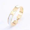 Designer-Armband aus Gold, klassische Klick-Armbänder, Damen und Herren, Designer-Schmuck, Silber, Titan, Stahl, 19 Farben zur Auswahl, hochwertiges, lichtechtes Unisex-Geschenk-Armband für Liebhaber