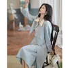 Arbeitskleider Korea Casual Blazer Outfits Frühling Elegante Bürodame Chic Zweiteilige Sets Langarm Shorts Mantel Hohe Taille Midiröcke Anzug