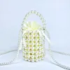 Small and High-end Handmade Diy Beaded Pearl Bag Pen Holder Handbag Woven Phone Crossbody Bag