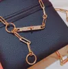 Andra nya Trend Hot Brand Jubileumsgåvor smycken halsband för kvinnor twist lås rosguld charms bröllop smycken engagemang l24313