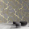 Wallpapers Custom Po Wallpaper For Walls 3D Stereoscopic Golden Tree Leaves Living Room TV Background Wall Mural Creative Paper 3D345A