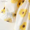 Girl's Dresses 2Piece Fall Toddler Clothes Korean Cute Doll Collar Long Sleeve Flowers Dress+Bag Baby Dresses 074 ldd240313