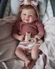 Vivienne återfödda dockor 18 tum handgjorda målade leende födda barn med rotade hårdockleksaker para 240227