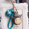 Cute My Neighbor Totoro Chinchillidae Keychain Pendant for Bag Charm Purse Accessory Miyazaki Hayao Comic Fans Leather Key Chain 2024