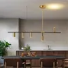 Lampadari di lusso LED orientabili Lampadario lineare contemporaneo Cucina moderna Isola Sala da pranzo Soggiorno Decorazione della casa