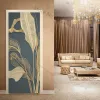 Lightings Pvc Door Sticker Modern 3d Abstract Fashion Line Sier Pearl Wallpaper Living Room Art Door Poster Selfadhesive Mural Stickers