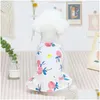 Dog Apparel Pet Spring Summer Puppy Dress Clothing With Bayberry Pattern From Xs To Xl Dogs Costume Coat Drop Delivery Home Garden Sup Otjui