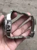 Relógio masculino rlx clean fatory relógio master moldura de cerâmica profunda cristal de aço inoxidável com fecho deslizante mecânico