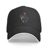 Ball Caps Colorful Treble Clef With Music Notes Baseball Cap Christmas Hat Rave For Man Women's