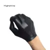 Guantes de invierno con pantalla táctil de cuero de oveja para hombre, sin forro, con botón en la muñeca, Highshine, negro y marrón, LJ201221174i