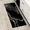 Tapijten Luxe Marmer Antislip Tapijt Keuken Mat Nordic Abstract Zwart Goud Tapijt Woonkamer Slaapkamer Nachtkastje Mat Thuis Hal decor