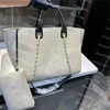 Praia sacola bolsa designer 31 rue grande tote lona casual crossbody bolsa de ombro viagem moda praia verão saco