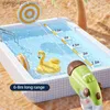 Sand Play Water Fun Gun Toys Cute Duck Electric Water Gun Automatisk stor kapacitet Högtryck Vatten Sprayer Summer Kids Outdoor Beach Play Water Toys