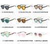 Sonnenbrille Mode Kleine Oval Für Frauen Unregelmäßige Quadratische Vintage Punk Nieten Candy Farbe Weibliche Brillen Männer Sonnenbrille UV400