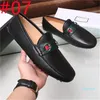 Sapatos casuais Luxurys Designer Shoes Drivers Chaussures Couro Loafer Mens Dress