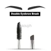 Makeup Brushes Professional Double Eyelash Makeup Brush Använd Portable Makeup Tool Nylon Plast Borste varaktiga ögon Makeup LDD240313