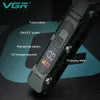 VGR Hair Clipper Professional Hair Trimmer Cordless Barber Cuting Hair Machine Digital Discloy Haircut trimmer for Men V-696 240306